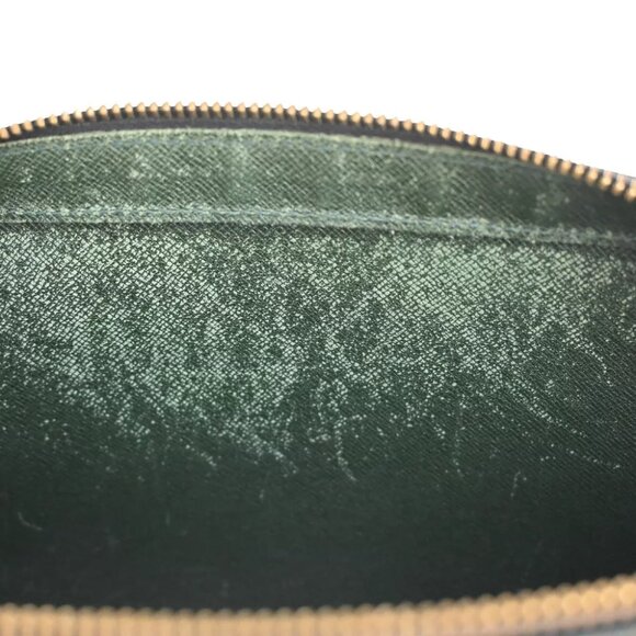 LOUIS VUITTON LV Logo BAIKAL Clutch Hand Bag Taiga Leather Epicea M30184 04YE051 - Picture 12 of 16